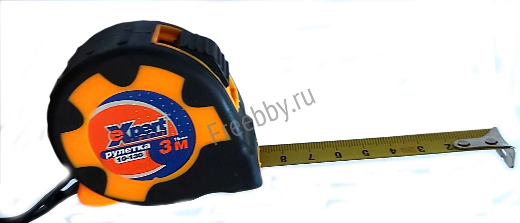 Рулетка 3 м, eXpert, 2 фиксатора, обрезинен корпус, 2-х сторон размет