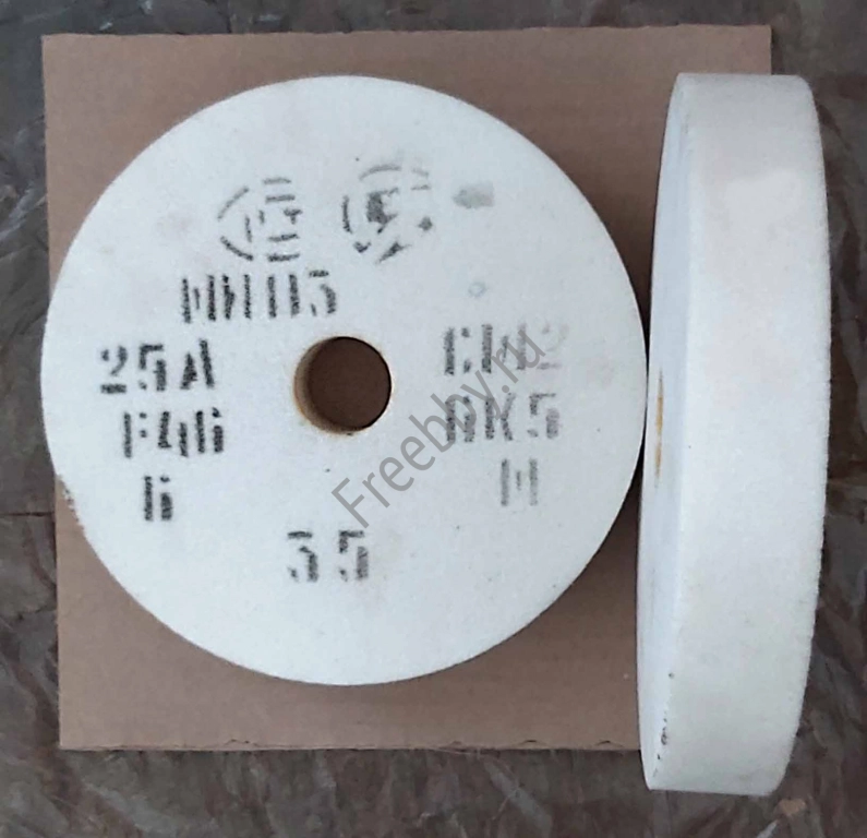 Круг шлифовальный 200х32х32, 25А, белый, СМ2, Россия.
