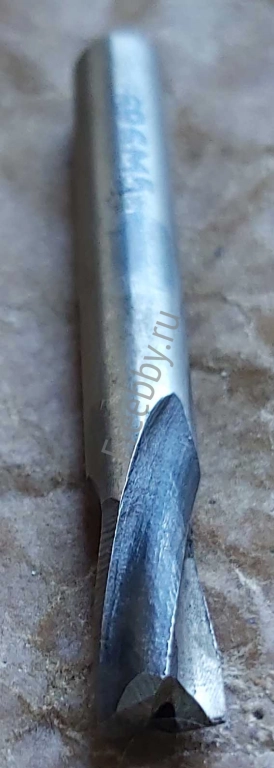 Фреза шпоночная 6,0 мм, ц/х, Z2, Р6М5, 52/8 мм, ГОСТ 9140-78.