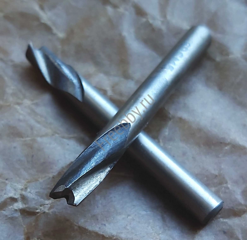 Фреза шпоночная 6,0 мм, ц/х, Z2, Р6М5, 52/8 мм, ГОСТ 9140-78.
