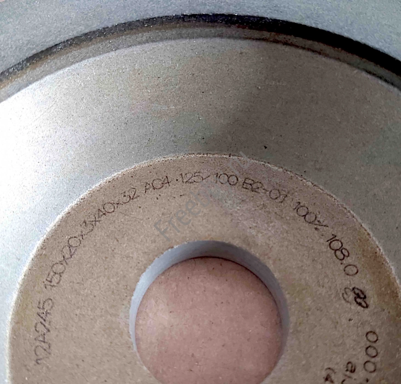 Круг алмазный 150х20х3х40х32, чашечный, АС4, 12А2-45, зерно 125/100.
