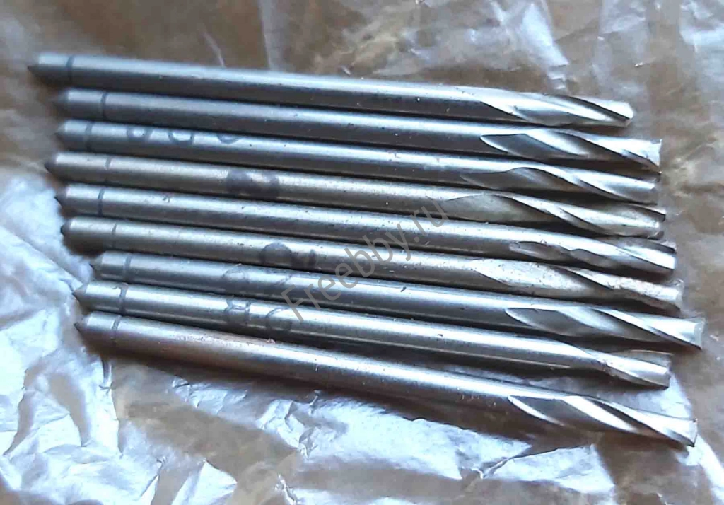 Фреза шпоночная 2 мм, ц/х, Z2, Р6М5, 36/4 мм, ГОСТ 9140-78, СССР.