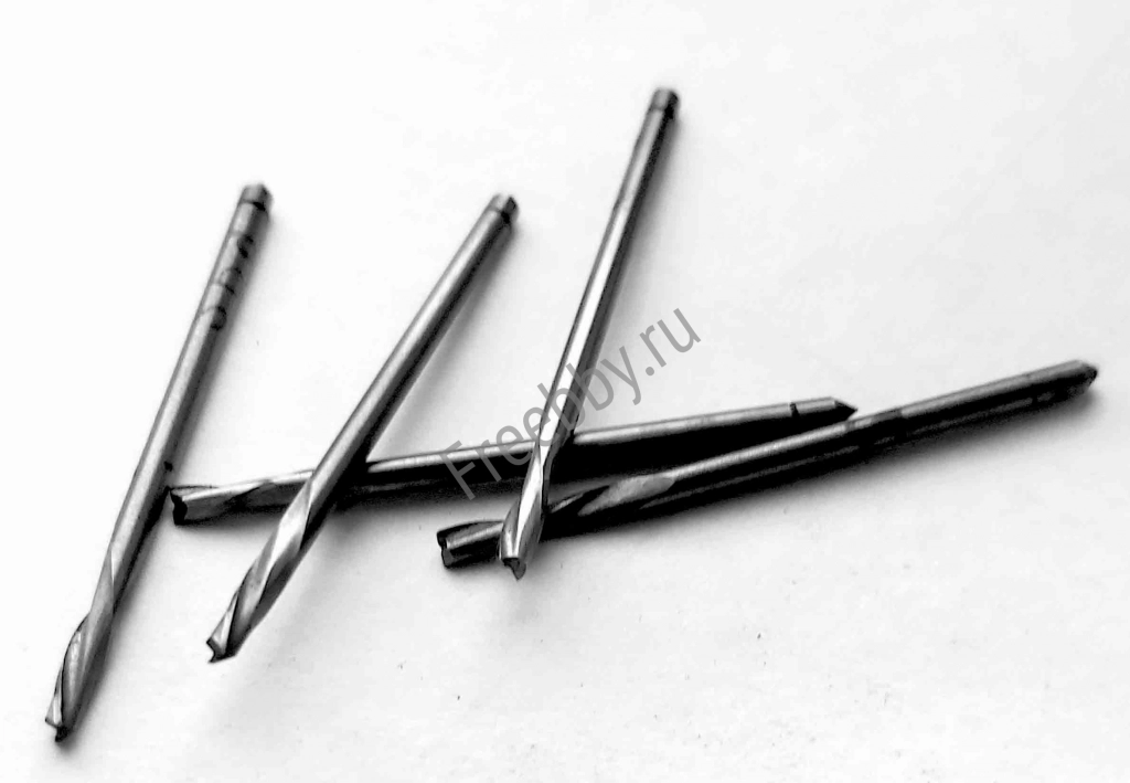 Фреза шпоночная 2 мм, ц/х, Z2, Р6М5, 36/4 мм, ГОСТ 9140-78, СССР.
