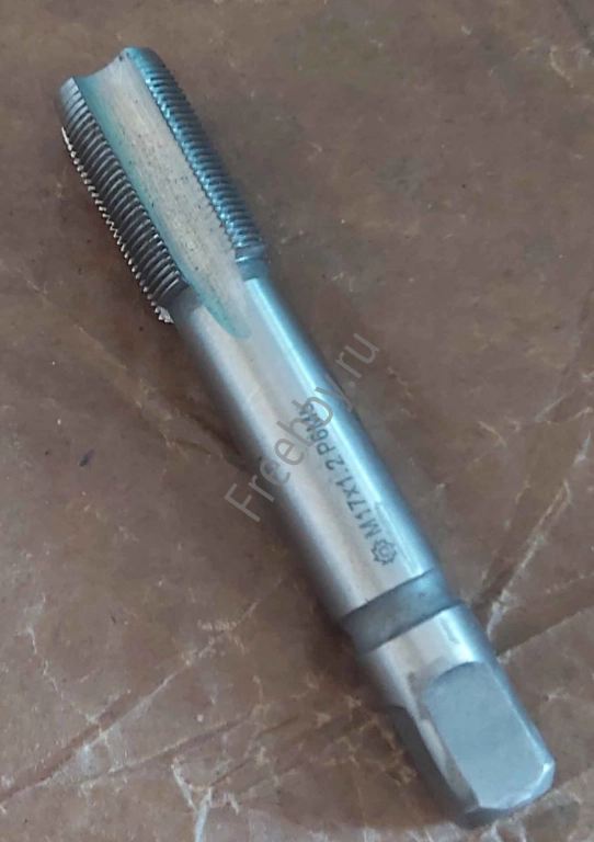 Метчик М17х1,0, м/р, Р6М5, 95/30 мм, мелкий шаг, прох,  ГОСТ 3266-81.