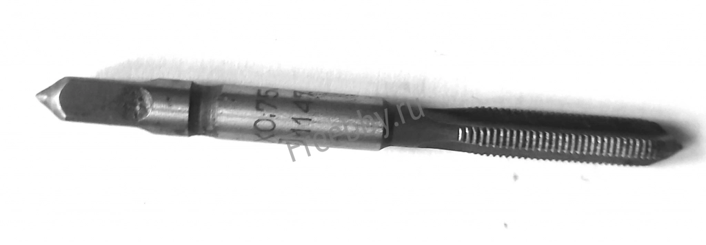 Метчик М6х0,75; м/р, Р6М5, 72/22 мм, для глухих отв, мелкий шаг, шлифо
