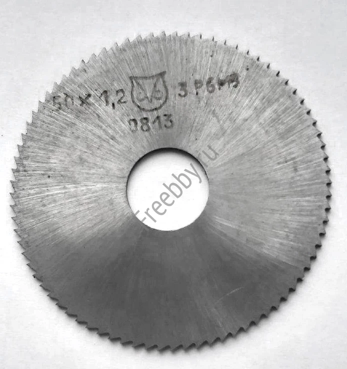 Фреза отрезная 50х1,2х13, Р6М5, тип 1, мелкий зуб, Z80, СССР.