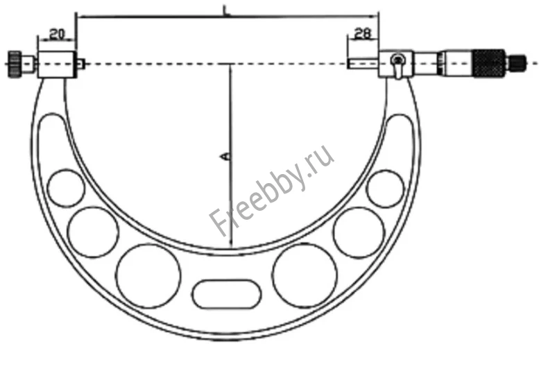 Микрометр МК150-175, гладкий, 0,01 мм, ГОСТ 6507-90, СССР.