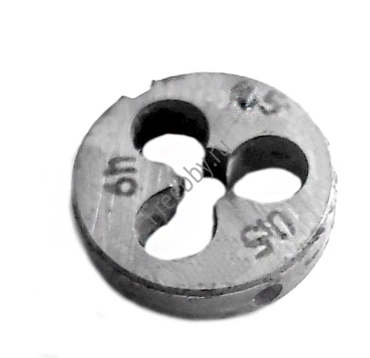 Плашка М4,5х0,5; 9ХС, мелкий шаг, 20/5 мм, ГОСТ 7740-71, СССР