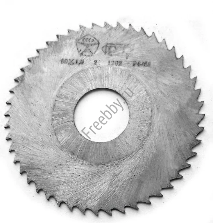 Фреза отрезная 80х1,0х22, Р6М5, тип 2, средний зуб, Z48, СССР.