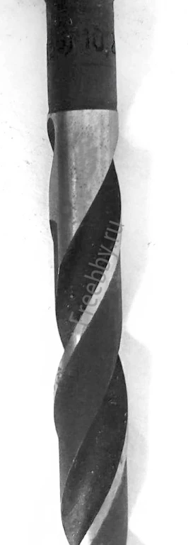 Сверло 10,2 мм, к/х, Р6М5, средняя серия, 168/87мм, КМ1, В1,  СССР.