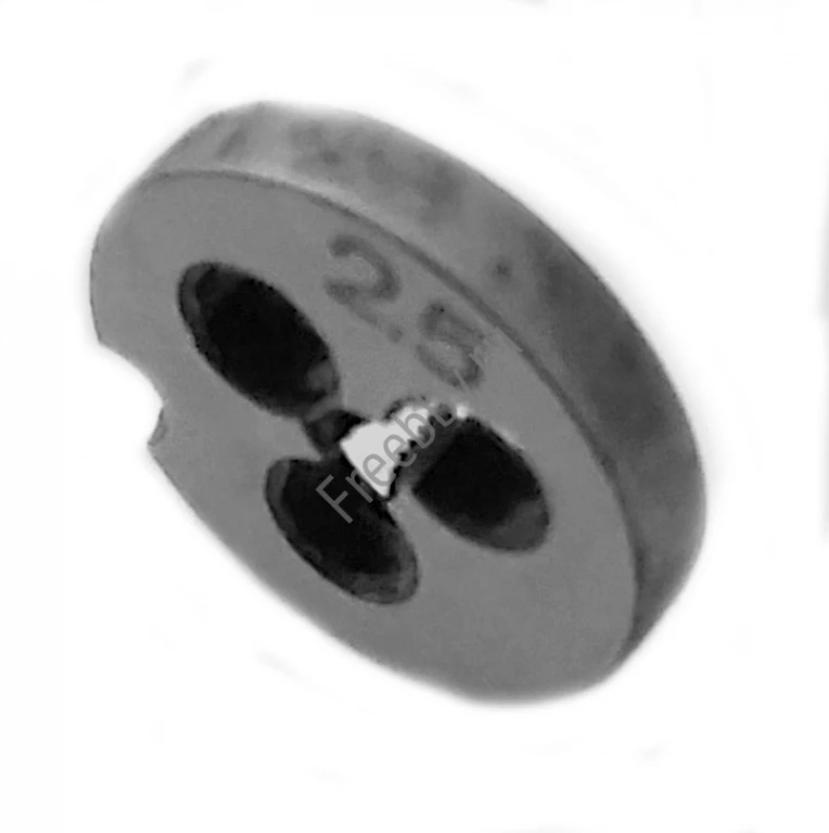 Плашка М2,5х0,45, 9ХС, основной шаг, 16/3 мм, ГОСТ 7740-71.