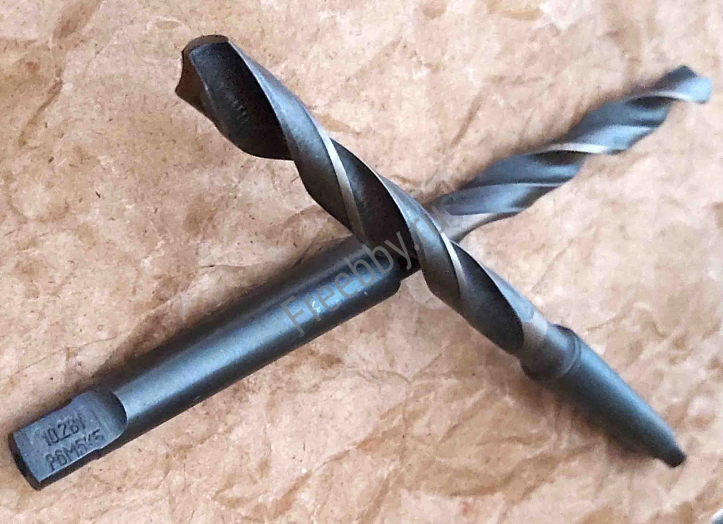 Сверло 10,2 мм, к/х, Р6М5К5, 168/87 мм, КМ1, ГОСТ 10903-77, СССР.