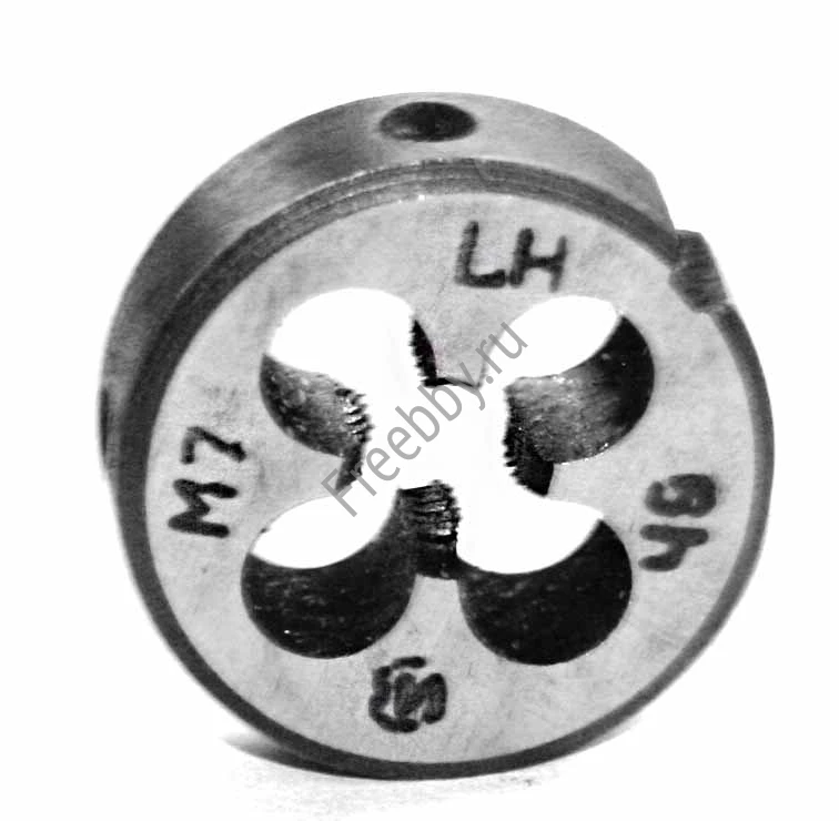 Плашка левая М7х1,0LH, 9ХС, 25/9 мм, основной шаг, ГОСТ 9740-71.
