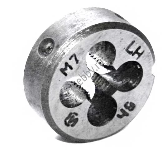 Плашка левая М7х1,0LH, 9ХС, 25/9 мм, основной шаг, ГОСТ 9740-71.