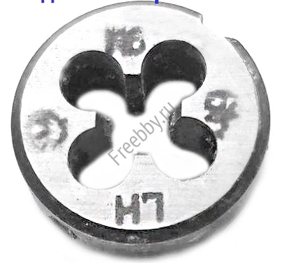 Плашка левая М6х1,0LH, 9ХС, 20/7 мм, основной шаг, ГОСТ 9740-71.