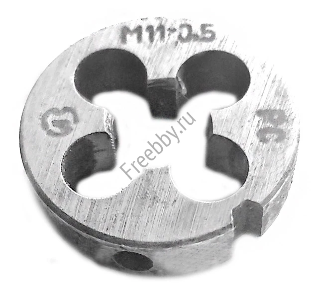 Плашка М11х0,5, 9ХС, мелкий шаг, 30/11 мм, ГОСТ 7740-71, СССР.