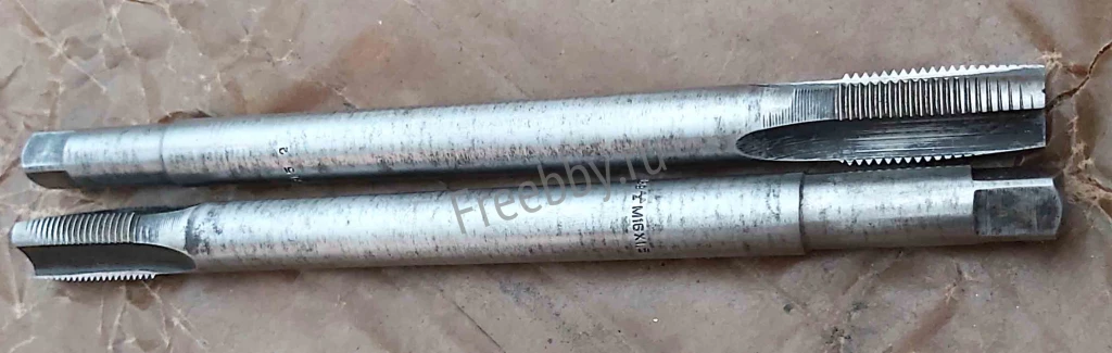 Метчик гаечный М16х1,5; Р6М5, 200/30 мм, мелкий шаг, 2640-0189, СССР.