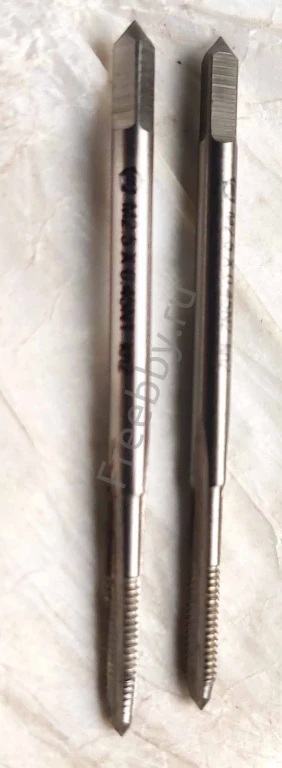 Метчик М2,5х0,45; к-т, м/р, Р6М5, 44/9 мм, основной шаг, ГОСТ 3266-81.