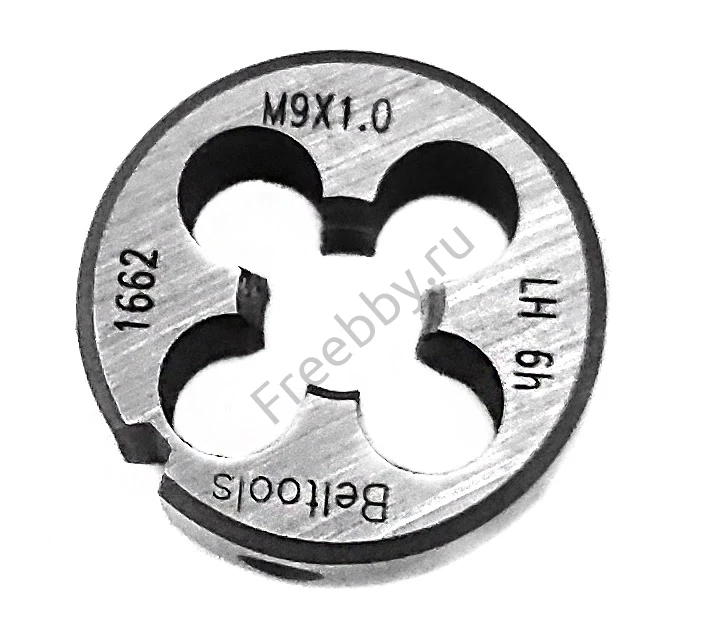 Плашка левая М9х1,0LH, 9ХС, 25/9 мм, мелкий шаг, 2650-1662.