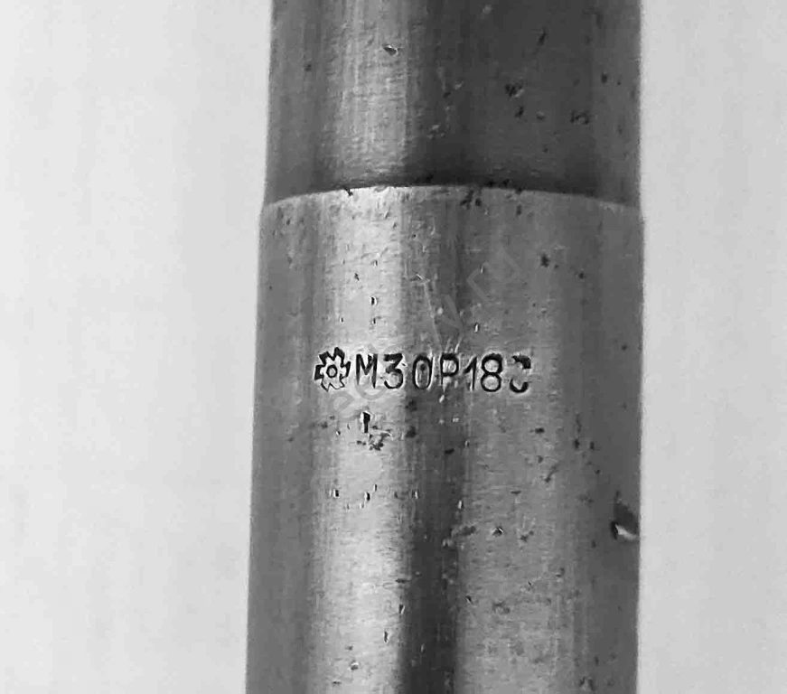 Метчик гаечный М30х3,5; Р18, 280/70 мм, основной шаг, 2640-0337, СССР
