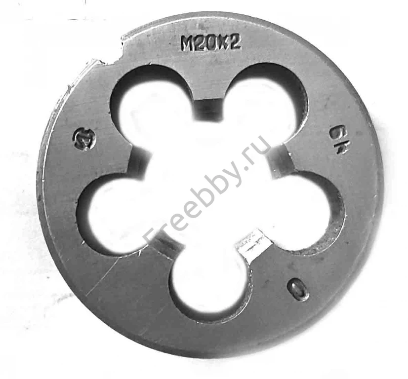 Плашка М20х2,0; 9ХС, мелкий шаг, 45/14 мм, ГОСТ 7740-71, сделано в ССС