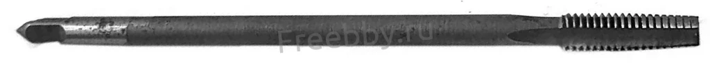 Метчик гаечный М8х1,25, Р6М5, прямой хвостовик, 140/25 мм, основ шаг.