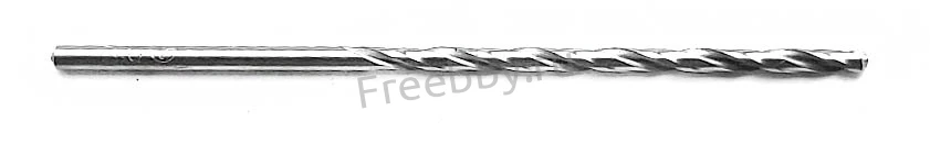 Сверло 3,0 мм, ц/х, Р6М5, длинная серия, 100/66 мм, А1,  СССР.