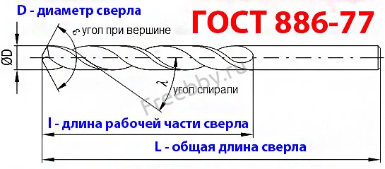 Сверло 3,5 мм, ц/х, Р6М5, длинная серия, 112/73 мм, А1,  СССР.