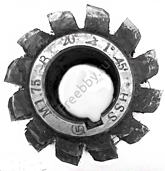 Фреза червячная модульная М1,75,  20 гр, кл В, 1°45', Р6М5, 63х27х50