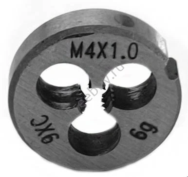 Плашка М4х1,0; 9ХС, крупный нестандартный шаг, 20/5 мм.