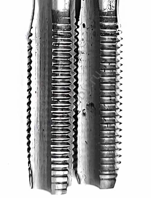 Метчик левый М8х1,0LH; м/р, к-т, Р6М5, 72/25 мм, мелкий шаг.