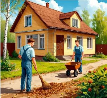 Уборка территорий: дворы, парковки, прилегающие участки — всё будет уб