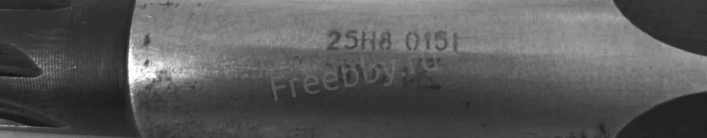 Развертка ручная цилиндрическая 25Н8, ц/х, 9ХС, 231/115 мм, Z8, СССР.