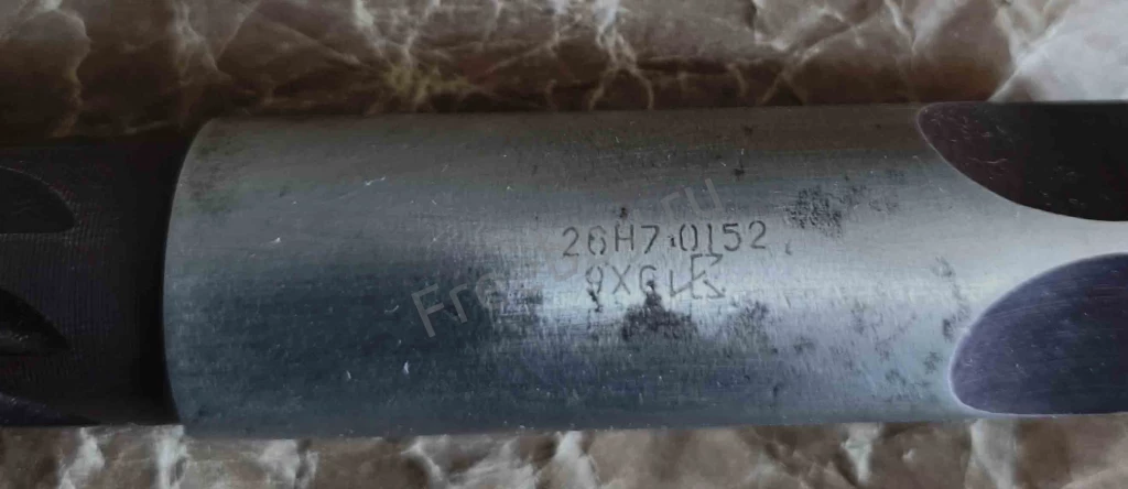 Развертка ручная цилиндрическая 26Н7, ц/х, 9ХС, 231/115 мм, Z8, СССР.