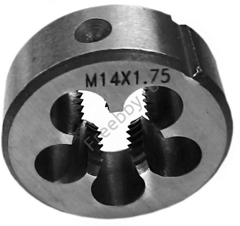 Плашка М14х1,75, 9ХС, мелкий шаг, 38/14 мм, ГОСТ 7740-71.