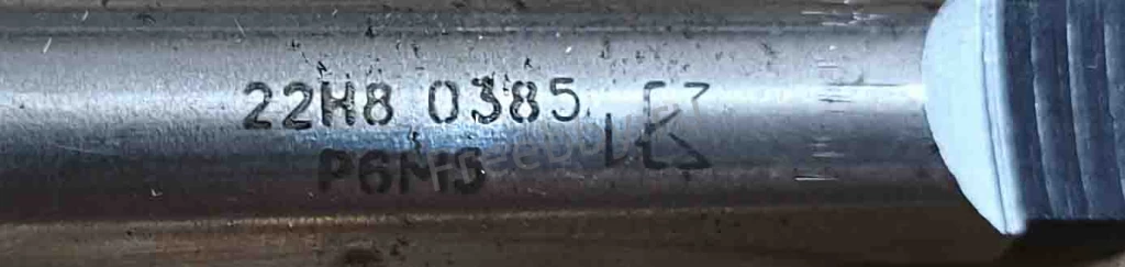 Развертка машинная 22Н8, к/х, Р6М5, 200/20 мм, КМ2, 2363-0385, СССР.