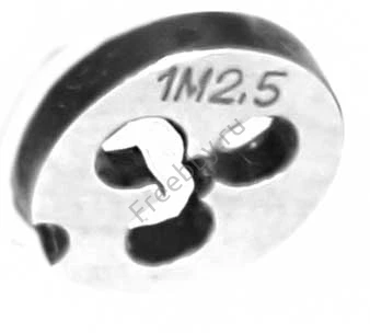 Плашка М2,5х0,35, 9ХС, мелкий шаг, 15/3 мм, ГОСТ 7740-71, СССР.